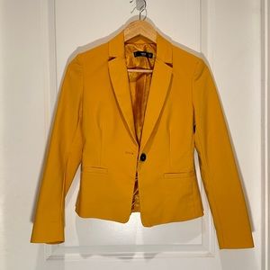 Mango Mustard Yellow Blazer
